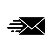 Email Mail Envelope Express Delivery Quick Logo Design vector