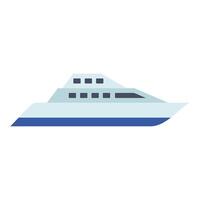 Ship icon . Shipping symbol. Container pictogram, flat sign isolated on white background. vector