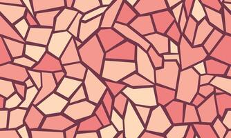 Geometric Mosaic in Warm Tones vector