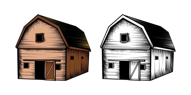 Barn Design Illustration