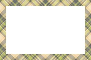 Vintage frame . Scottish border pattern retro style. Tartan plaid ornament. vector