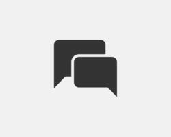 Chat icon design element. Talk bubble speech sign. Dialogue balloon. vector