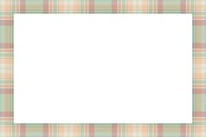 Vintage frame . Scottish border pattern retro style. Tartan plaid ornament. vector