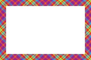 Vintage frame . Scottish border pattern retro style. Tartan plaid ornament. vector
