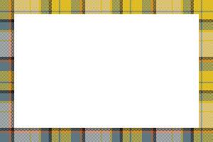 Vintage frame . Scottish border pattern retro style. Tartan plaid ornament. vector