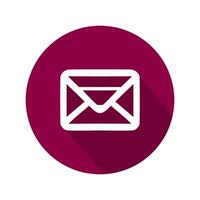 Mail icon. Envelope symbol. Flat design illustration vector
