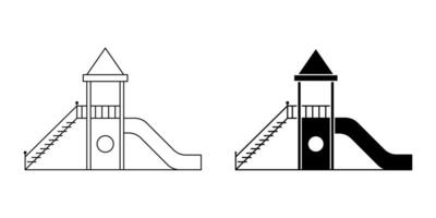 Playground icon set isolated on white background vector