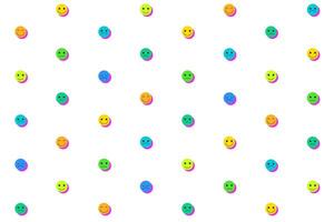 Different human emotions face icons seamless pattern on white background. Variety of human emotions. vector