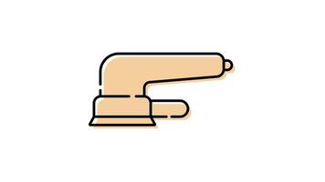 Tools and Equipment Icon in Colored Outline Style of nice animated for your Bussines videos, easy to use with Transparent Background video