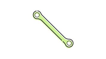 Tools and Equipment Icon in Colored Outline Style of nice animated for your Bussines videos, easy to use with Transparent Background video