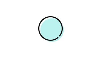 Media Control Icon in Colored Outline Style of nice animated for your Bussines videos, easy to use with Transparent Background video