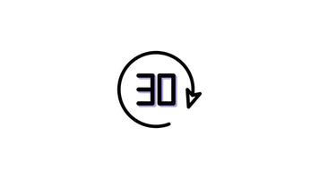 Media Control Icon in Colored Outline Style of nice animated for your Bussines videos, easy to use with Transparent Background video