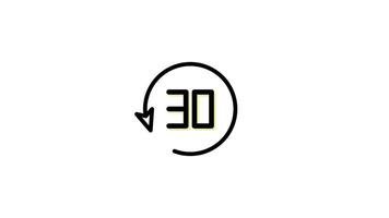 Media Control Icon in Colored Outline Style of nice animated for your Bussines videos, easy to use with Transparent Background video