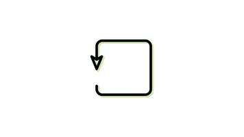 Media Control Icon in Colored Outline Style of nice animated for your Bussines videos, easy to use with Transparent Background video