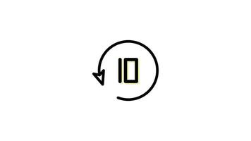 Media Control Icon in Colored Outline Style of nice animated for your Bussines videos, easy to use with Transparent Background video