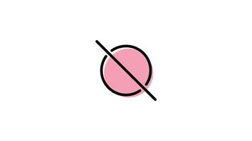 Media Control Icon in Colored Outline Style of nice animated for your Bussines videos, easy to use with Transparent Background video