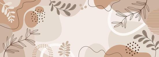 Design banner Spring background with beautiful. Background for design. Colorful background with tropical plants. vector