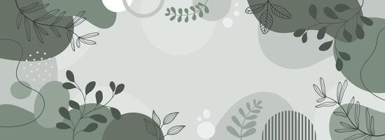 Design banner Spring background with beautiful. Background for design. Colorful background with tropical plants. vector