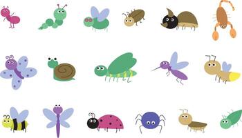 cute bug insect vector