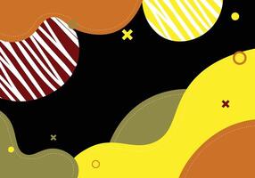 Fluid shape with circle background. vector