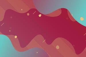 Fluid with dynamic shape background. vector
