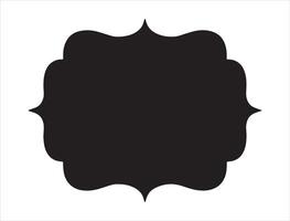 Bracket frame silhouette vector