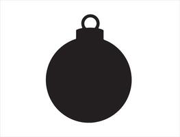 Christmas ornament silhouette vector