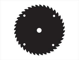 Circular saw silhouette on white background vector