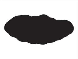 Bread silhouette on white background vector