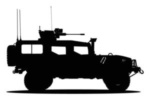 Armored vehicle graphic silhouette vector