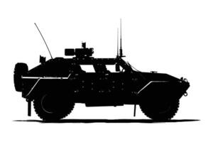 Armored vehicle graphic silhouette vector