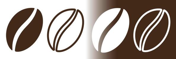 Coffee beans icons. Coffee beans icon. vector