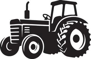 simple tractor illustration vector