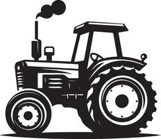 simple tractor illustration vector