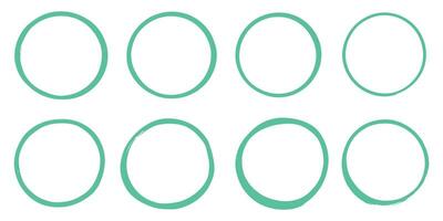 circle frame set vector