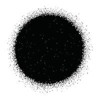 a circle with grunge abstract circle in black vector