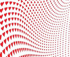 RED HEARTS BLENDING PATTERN BACKGROUND vector