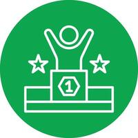 Compete Line Circle Icon vector
