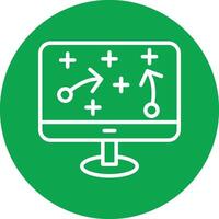Technique Line Circle Icon vector
