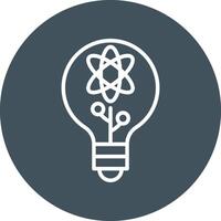 High Tech Line Circle Icon vector