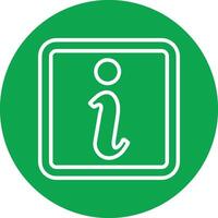 Information Line Circle Icon vector