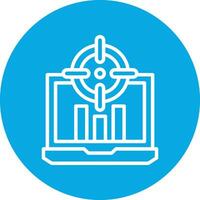 Targeting Line Circle Icon vector