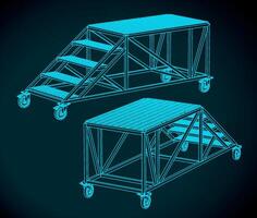 Service Ladder sketch vector