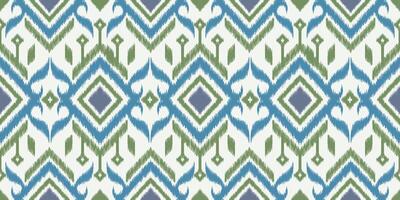 Seamless pattern ethnic abstract background round ikat patterngeometric curve design for fashion clothes, textile, wrapping, decoration background. vector