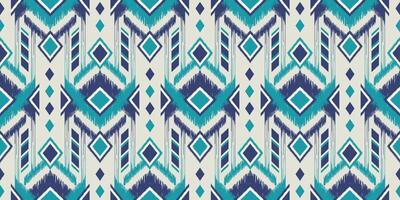 Seamless pattern ethnic abstract background round ikat patterngeometric curve design for fashion clothes, textile, wrapping, decoration background. vector