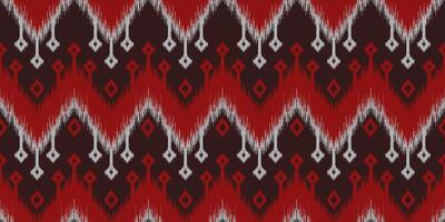 Seamless pattern ethnic abstract background round ikat patterngeometric curve design for fashion clothes, textile, wrapping, decoration background. vector