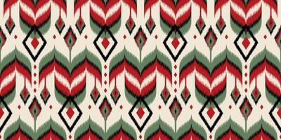 Seamless pattern ethnic abstract background round ikat patterngeometric curve design for fashion clothes, textile, wrapping, decoration background. vector