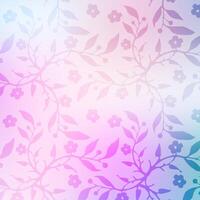 Abstract colorful Floral decor template with copy space, design element. vector