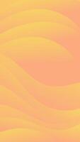 Dynamic vertical gradient wave background showcases a vibrant, color shifting wave pattern in a harmonious yellow and orange gradient vector