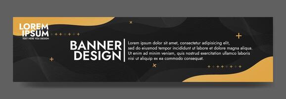 Captivating gradient wave banner template showcases a dynamic, color shifting wave pattern in a sleek, monochromatic palette vector